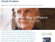 Tablet Screenshot of peacepilgrim.org